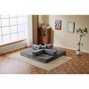 COMHOMA Floor Couch, Compression Sofa, Convertible Floor Sofa Bed with Pillow Back Support Armrest, for Living Room, Bedroom - 2 of 4