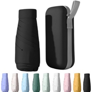 Clotth UPF50+ Mini Travel Umbrella 16cm – Windproof Compact Parasol with Zippered Case (225g for Hiking/Pocket), UV Protection - 1 of 4