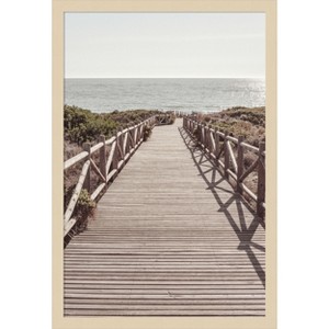 Amanti Art Beach 003 by Pictufy Studio III Wood Framed Wall Art Print - 1 of 4