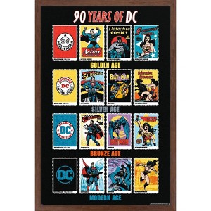 Trends International DC Comics 90th - 90 Years Of DC Framed Wall Poster Prints - 1 of 4