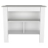 Grungis Kitchen Island Cart with Three Concealed Shelves,Kitchen Island with Large Top Surface,Island Table for Kitchen - 4 of 4