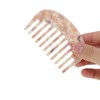 Unique Bargains Retro Anti-Static Pocket Size wide-tooth for Thick Curly Hair Detangling Comb Pink 1 Pc - 2 of 4