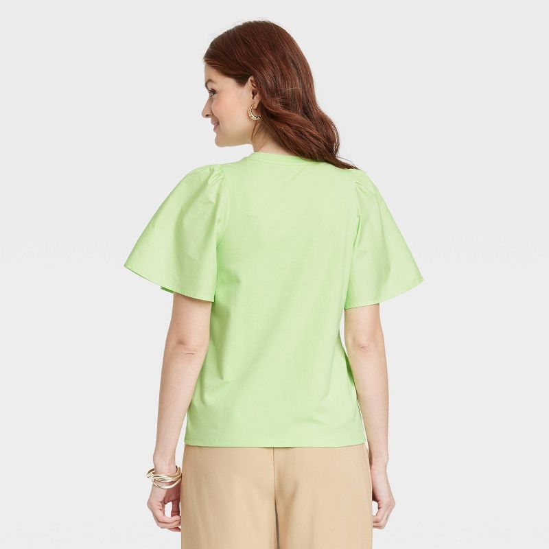 Women's KTW Puff Elbow Sleeve T-Shirt - A New Day™, 3 of 11