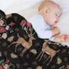 DSANE Christmas Peace Deer Christmas Throw Blanket Soft Fleece Christmas Blanket Cozy Flannel Throw for Couch Bed - 4 of 4