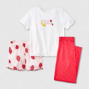 Girls' 3pc Short Sleeve Pajama Set - Cat & Jack™