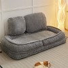 Airsurfer Lazy Sofa Couch with 5 Adjustable Positions, Foldable Floor Chair for Sitting or Sleeping, Space-Saving Design - 2 of 4
