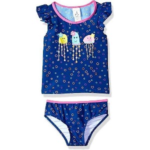 Kiko & Max Baby/Toddler and Little Girl's 2-Piece Short Sleeve Bikini Swimsuit Sets - 1 of 2