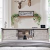 SinCiDo Farmhouse Full Size Bed Frame w/Storage Bookcase Headboard & Charging Station, Wood Platform Bed w/Wood Slat Support - 4 of 4