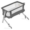 Dream On Me Skylar Bassinet & Bedside Sleeper, Adjustable Height, Mesh Sides, Plush Mattress, Wheels w/ Locks, Compact Fold & Travel Bag - 3 of 4