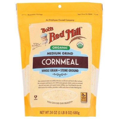 Bob's Red Mill Organic Medium Grind Cornmeal 24 oz