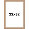 PosterPalooza | Weathered Yellow Picture Frame - UV Acrylic, Foam Board Backing, Hanging Hardware - 2 of 4