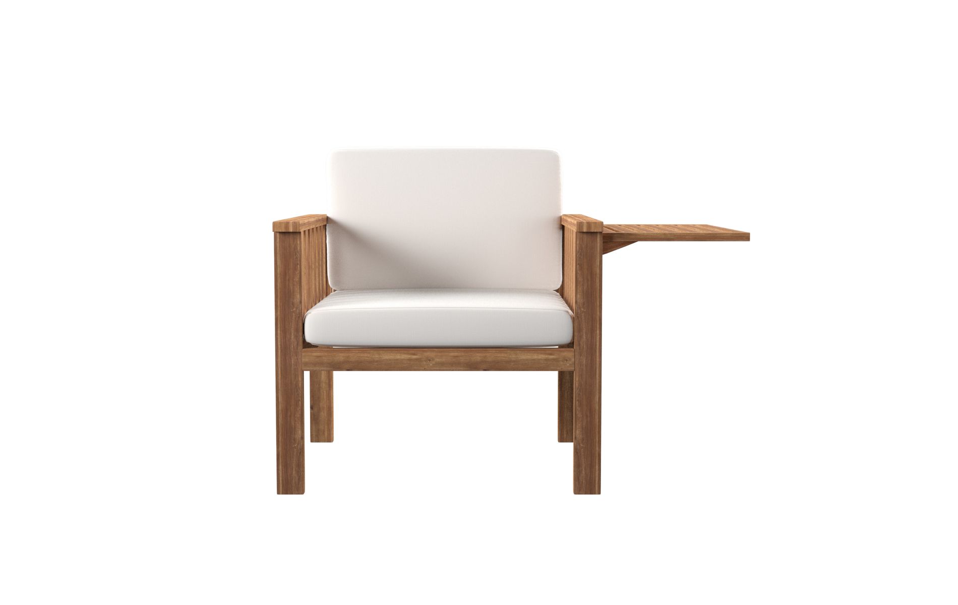 Kanmill Outdoor Lounge Chair With Cushions - Natural - SEI