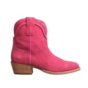 Buck & Brana Casey Leather Western Fashion Booties - 1 of 4