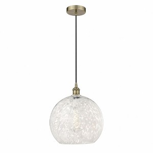 White Mouchette - 1 Light Cord Hung Pendant In Modern Style-16.63 Inches Tall and 13.75 Inches Wide - 1 of 1