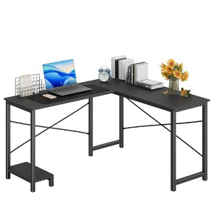 TUYOHW L Shaped Gaming Desk,Metal Frame Corner Desk with CPU Stand & Side Storage,Waterproof Desktop for Home Office - 1 of 4