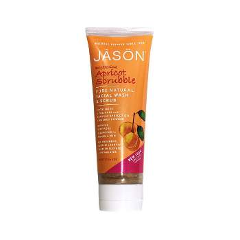Jason Brightening Apricot Scrubble Facial Wash & Scrub 4 oz Scrub