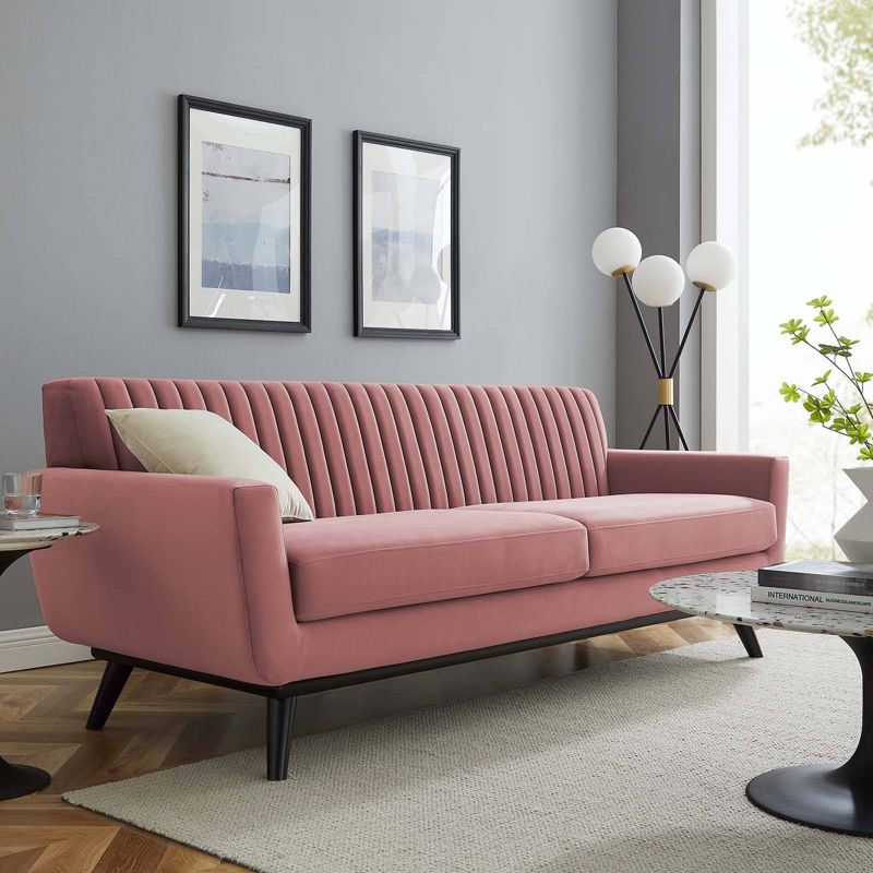 Engage Channel Tufted Performance Velvet Sofa - Modway, 2 of 4