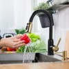 WOWOW Elegant Stainless Steel Single Handle Pull Down Sprayer Kitchen Faucet with Soap Dispenser - 2 of 4