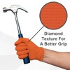 WeCare Diamond Textured Orange Nitrile Gloves, 8 Mil Thickness - Perfect for Industrial & Automotive Work - image 4 of 4