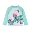 Andy & Evan  Kids  Dinosaur Graphic Raglan Rashguard and Boardshort Set - 4 of 4