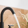 BWE 8 in. Widespread Double Handle Bathroom Faucet With Pop-up Drain Assembly in Matte Black - 4 of 4