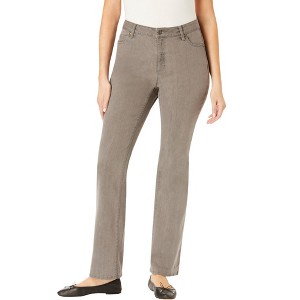 Woman Within Bootcut Stretch Comfort Denim Five-Pocket Jeans - 1 of 4