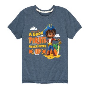 Boys' - Santiago of the Seas - A Good Pirate Never Gives Up Short Sleeve Graphic T-Shirt - 1 of 4