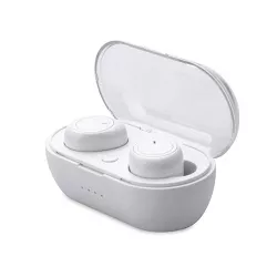 AT&T In-Ear True Wireless Stereo Bluetooth Mini Earbuds with Microphone (White)