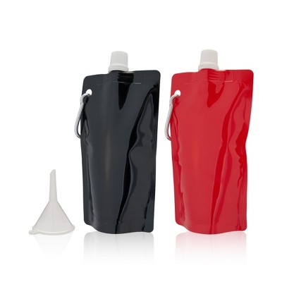 Plastic flask pouch sale