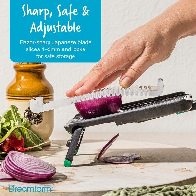 Dreamfarm Kitchen Cutting/Slicing Set– Nocutu, Bishears, Sharple– Mandoline w/ Flexible Finger Guard 2-in-1 Scissors & Bone Cutter Herb Stripping — фото 2