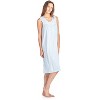 Casual Nights Women's Floral Embroidered/Lace Trim Sleeveless Nightgown - 2 of 4