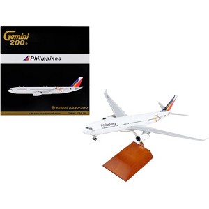 Airbus A330-300 Commercial Aircraft  White with Tail Graphics "Gemini 200" Series 1/200 Diecast Model Airplane by GeminiJets - 1 of 3