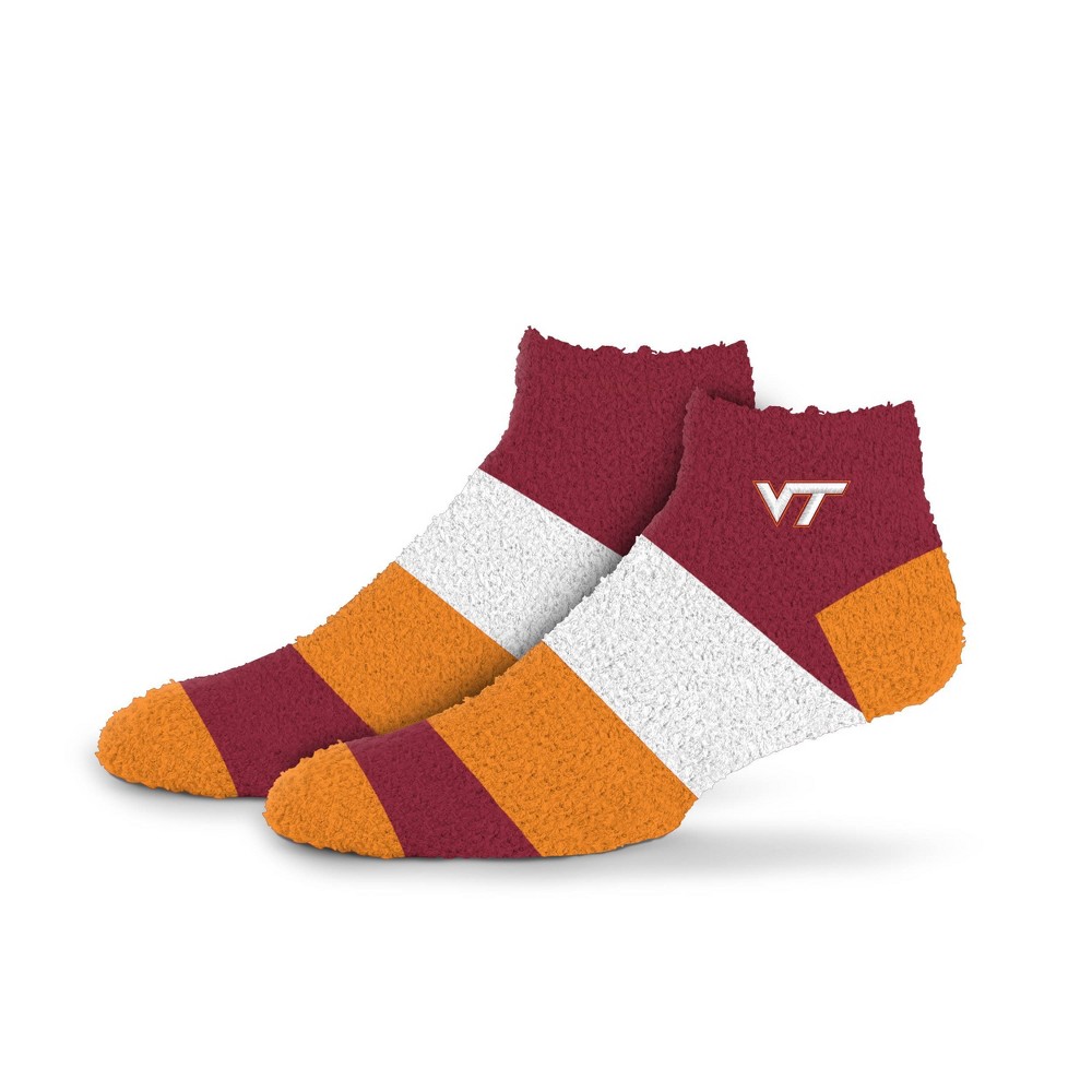 NCAA Virginia Tech Hokie Neapolitan Stride Fuzzy Sock