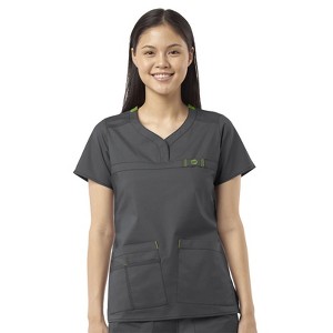 Wink WonderFLEX Patience - Women's Curved Notch Neck Scrub Top - 1 of 3