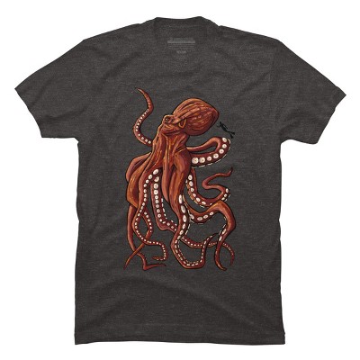 Men's Design By Humans Octopus By Anthony1287 T-Shirt