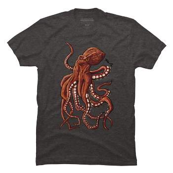 Men's Design By Humans Octopus By Anthony1287 T-Shirt