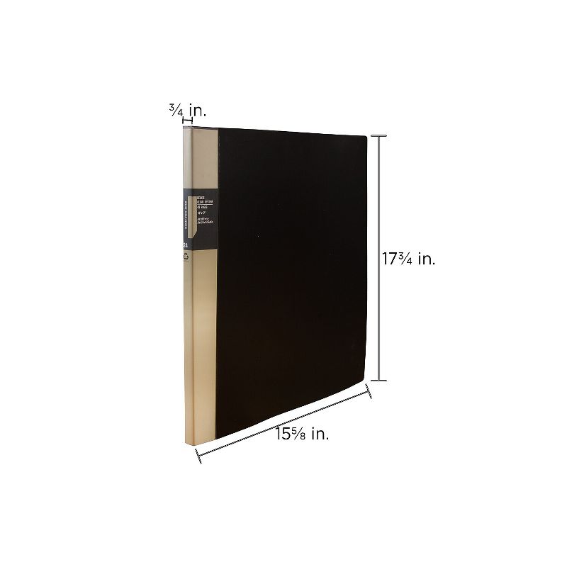 JAM Paper Display Book 14 x 17 Black 24 Pages Per Book Sold Individually 2133696, 5 of 6