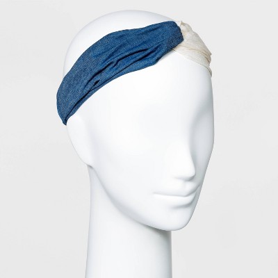 Twist Headwrap - Universal Thread™ Denim Blue