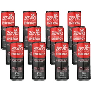 Zevia Zero Calorie Grapefruit Energy Drink - Case of 12/12 oz - 1 of 4