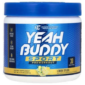 Ronnie Coleman Signature Series, Yeah Buddy, Sport Preworkout, Lemon Splash, 5.71 oz (162 g) - 1 of 2