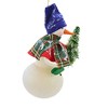 De Carlini Italian Ornaments 8.0 Inch Baron Von Snow Christmas Tree Ornament , Italian, Ornament, Snowman (1PC) - 4 of 4
