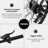 27 Inch Mountain Bike 21 Speed, Suspension Fork, Aluminum Frame Disc Brake, Mountain Bike - 3 of 4