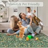 Floral Area Rugs for Living Room Washable Rug Non Slip Ultra Thin Boho Flower Indoor Floor Carpet for Girls Room Nursery Playroom - 4 of 4