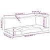 vidaXL Pallet Cushions 3 pcs Gray Fabric - 3 of 4