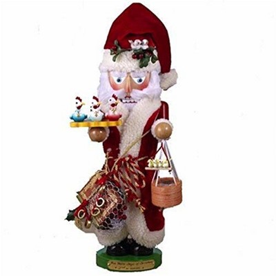 Steinbach Limited Edition The Twelve Days of Christmas Wooden Nutcracker Series,  4 Calling Doves, 3 French Hens, 2 Turtle Doves, 17"