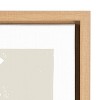 23" x 33" Sylvie Burst Neutral Framed Wall Canvas by Statement Goods Natural - Kate & Laurel All Things Decor: Modern Abstract Digital Art - 3 of 4