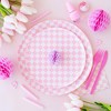 Jollity & Co. - Check It! Tickle Me Pink Large Napkins - Pack of 16 Paper Napkins - 2 of 4