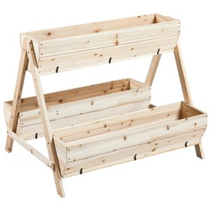 Yaheetech Wooden Raised Garden Bed for Flowers Vegetables Herbs, Wood - 1 of 4