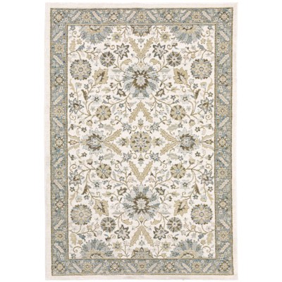 Oriental Weavers Andorra 8918I Stone/ Ivory Indoor Area Rug - 3'3" x 5'2"