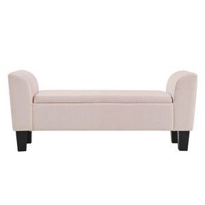 NicBex Storage Ottoman Bench for Bedroom,Velvet Storage Bench with Solid Wood Legs,Ottoman for Living Room,Bedroom,Entryway - 1 of 4
